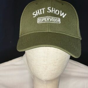 Green Embroidered Cap